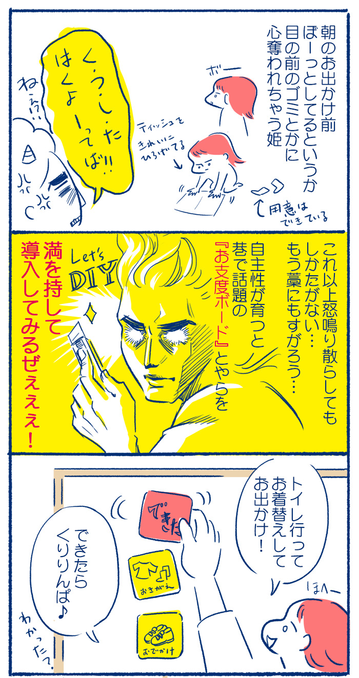 お支度ボードを導入してみるぜ