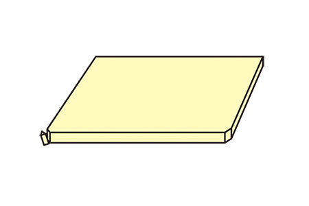 角を落として丸くする