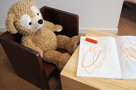 机にもなる変化椅子